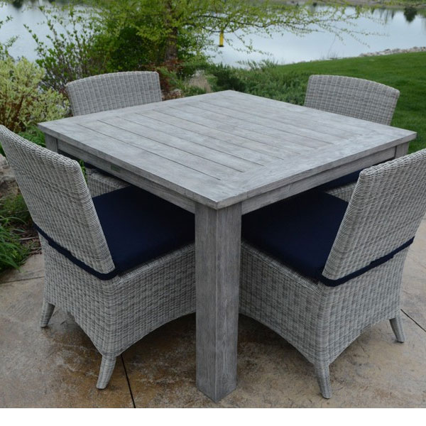 Shelburne 44" Square Dining Table by Three Birds Casual - Image 2